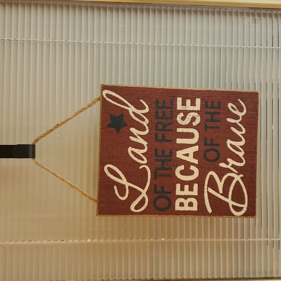 NWT πΊπΈ Patriotic Door hanging sign, Sea to Shining Sea brand β€π€π - Picture 5 of 7